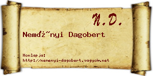 Neményi Dagobert névjegykártya